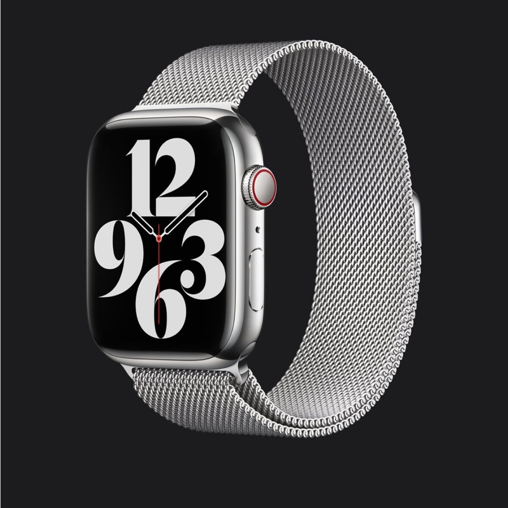 Apple Watch 45mm Stainless Steel Milanese Loop